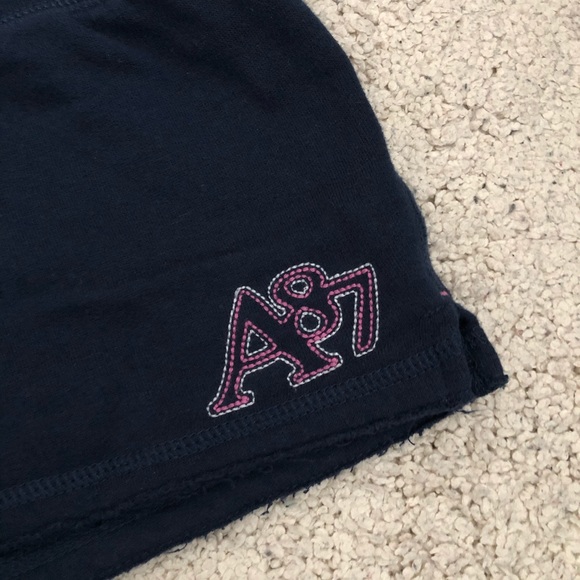 Aeropostale Logo Navy Sweat Shorts Size XS - Picture 3 of 5